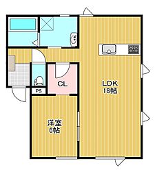 ドリーム21X 1LDKの間取図画像
