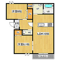 Green CrossVI（グリーンクロス6） D ｜ 北海道網走郡美幌町字稲美90番地96（賃貸アパート2LDK・2階・57.10㎡） その2