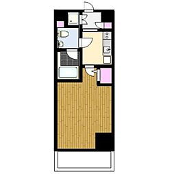 スパシエグランス大森 704 7階1Kの間取り