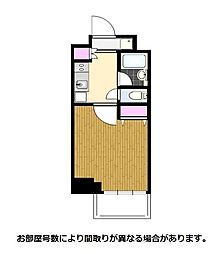 レジディア文京本郷2 1Kの間取図画像