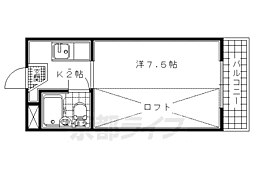 グラフィーネ向島 1Kの間取図画像