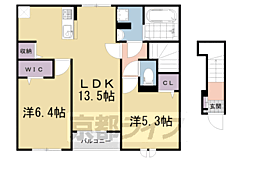 エアリーノース 2LDKの間取図画像
