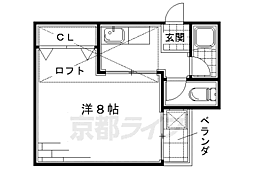 センチュリープラザ丹波橋 1Kの間取図画像