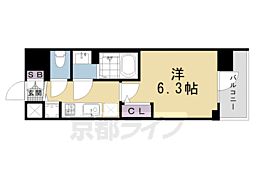 エスリード京都吉祥院 ヴィーナ 1Kの間取図画像