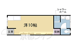 第8林口荘 ワンルームの間取図画像