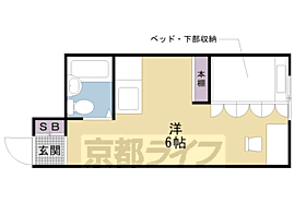 トラストハイツ 205 ｜ 京都府京田辺市三山木谷垣内（賃貸アパート1R・2階・17.00㎡） その2