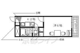 レオパレスサンメゾン 202 ｜ 京都府京田辺市東古森（賃貸アパート1K・2階・19.87㎡） その2