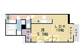 グリーンハイツ加茂I 107 ｜ 京都府木津川市加茂町里中門伝（賃貸アパート1LDK・1階・40.46㎡） その2