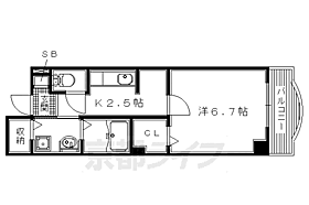 クノスペン 203 ｜ 大阪府枚方市南中振2丁目（賃貸マンション1K・2階・24.67㎡） その2