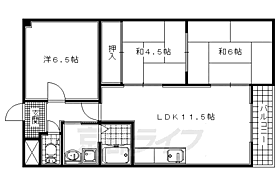 Ｃｏｕｒｔ　ｆｌａｔｓ　ＴＡＮＡＢＥ　2号棟 201 ｜ 京都府京田辺市田辺中央2丁目（賃貸マンション3LDK・2階・60.01㎡） その2