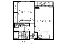 スターブルＫII 202 ｜ 京都府城陽市平川浜道裏（賃貸アパート1LDK・2階・44.12㎡） その2