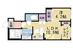 （仮称）久御山町佐古内屋敷新築アパートＡ棟 103 ｜ 京都府久世郡久御山町佐古内屋敷（賃貸アパート1LDK・1階・42.15㎡） その2