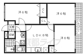 カーサ・ソレアード 202 ｜ 京都府綴喜郡宇治田原町大字贄田小字船戸（賃貸アパート3LDK・2階・55.15㎡） その2