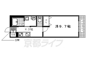 シェルグラン京田辺 106 ｜ 京都府京田辺市田辺鳥本（賃貸マンション1K・1階・29.90㎡） その2