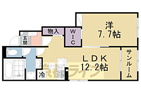 ビバアヴニールII 102 ｜ 京都府城陽市市辺芦原（賃貸アパート1LDK・1階・50.14㎡） その2