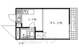 ラークヒルズ三山木 311 ｜ 京都府京田辺市三山木直田（賃貸マンション1K・3階・18.95㎡） その2