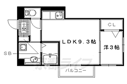 グリーン　パーク 1階1LDKの間取り