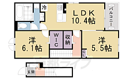 Ｋ’Ｓ　ＨＯＭＥ　II 2階2LDKの間取り