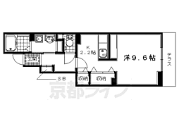 フィオーレ美眞 1階1Kの間取り