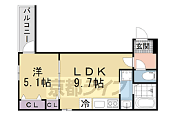 サンセレーノ　ｍｉｎａｍｉ 1階1LDKの間取り