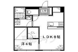 リバティハイツ 1LDKの間取図画像