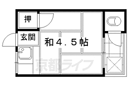 みどり荘 ワンルームの間取図画像