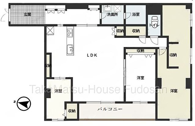 間取り 千駄ヶ谷第一スカイハイツ 3階/-