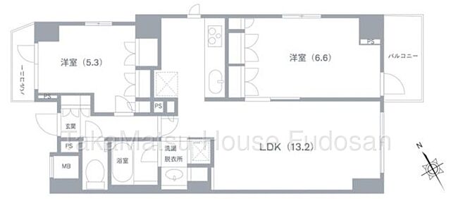間取り オープンレジデンシア六本木美術館前　3階 3階/-