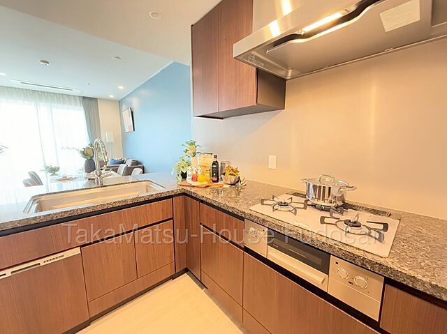 キッチン 5駅10路線利用可能〜パークコート浜離宮ザタワー　22階〜 22階/-