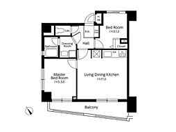 ライオンズマンション横浜駅東 1SLDKの間取図画像