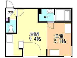 ＧＲＡＮＤＷＯＯＤ　ＫＡＮＯＮ（グランウッド　カノン） 4階1LDKの間取り
