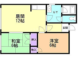間取図画像 2LDK