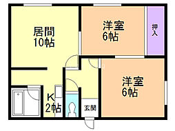 間取図画像 2LDK