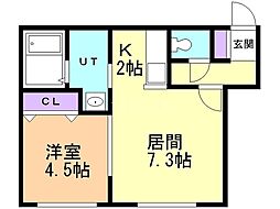 間取図画像 1LDK