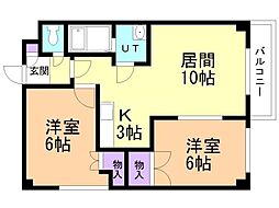 間取図画像 2LDK