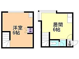 ウイング 1DKの間取図画像