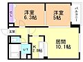 カーム北18条2階6.3万円