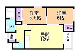 間取図画像 2LDK