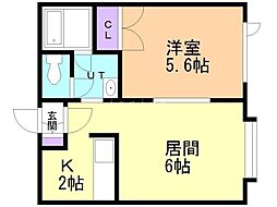 間取図画像 1LDK