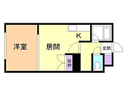 間取図画像 1LDK