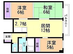 ハウスナウ39 3LDKの間取図画像