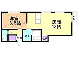 間取図画像 1LDK