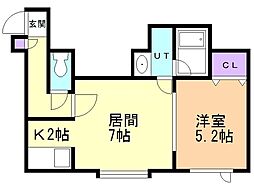 間取図画像 1LDK
