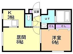 間取図画像 1LDK