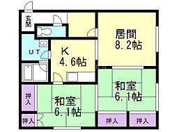 間取図画像 2LDK