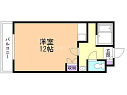 メトロコーポ元町 ワンルームの間取図画像