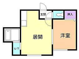 ML.エリ 1LDKの間取図画像