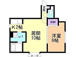 スティブル23 1LDKの間取図画像