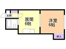 TGレジデンス 1DKの間取図画像