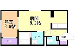 MANYSコート元町西 1LDKの間取図画像